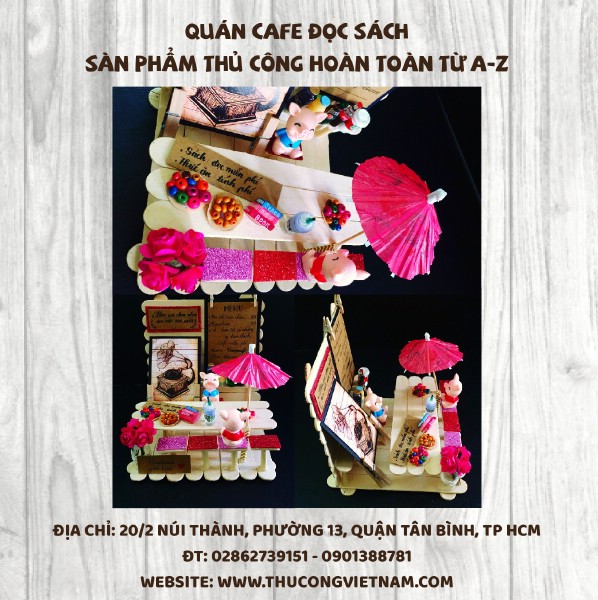 Quán coffee đọc sách từ que kem